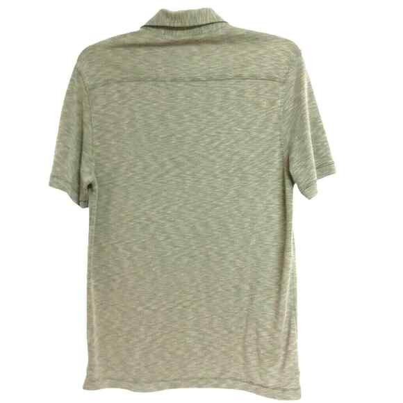 Van Heusen Mens Polo Shirt Large Heather Green Short Sleeve Casual Golf Top - Picture 4 of 11